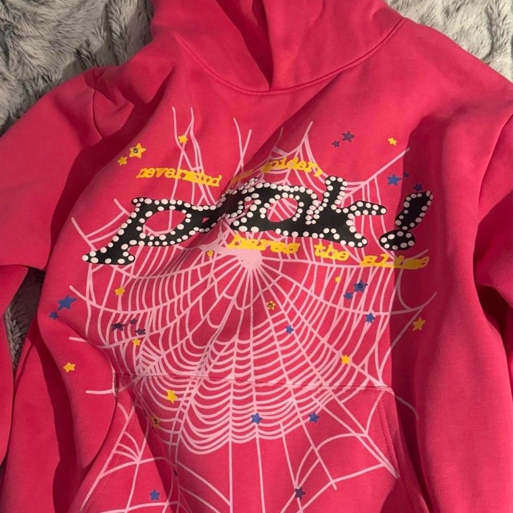 Pink Spider Hoodie
